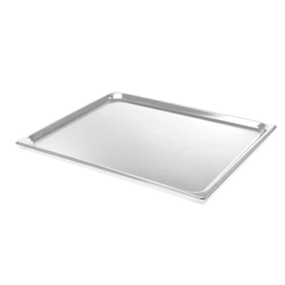 Imagen de HENDI Recipiente GN 2/1, contenedor GN,apilable,resistente a Temperaturas de 40 300C,apto para hornos,congeladores,calientaplatos,baño María,5.5L,650x530x(H) 20mm,acero inoxidable 18/10