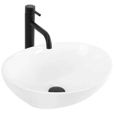 Imagen de Lavabo Rea Sofia blanco 41x34,5 cm cerámico