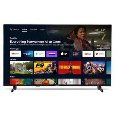 Imagen de MEDION 108 cm (43 Pulgadas) Full HD TV (Android TV, Smart HDR, Netflix, Prime Video, PVR, Bluetooth, MD843100)