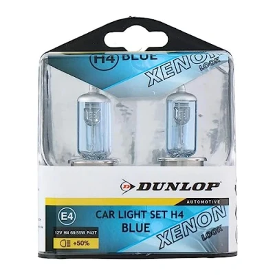 Imagen de All Ride Set 2 Bombillas para Coche 12V H4 Xenon Dunlop Marca