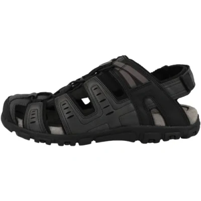 Imagen de Geox Uomo Sandal Strada C, Sandalias Deportivas Hombre, Negro, 44 EU