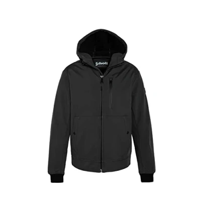Imagen de Schott NYC Kale Blouson Corto Zippe con Capucha Schott, Negro, M Unisex Adulto
