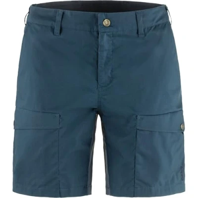 Imagen de Fjällräven Abisko Hybrid Trail Pantalones montañeros cortos, Mujer, Talla: 42, Navy