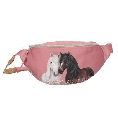 Imagen de Depesche Crossbodybag 13188 Miss Melody Dusty Rose Bolso pequeño en Rosa empolvado, con Motivo de Caballo, Bandolera Correa Ajustable, Multicolor, One Size