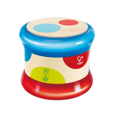 Imagen de Hape Baby Drum , Colourful Rolling Musical Instrument Toy For Toddlers, Rhythm &amp; Sound Learning, Battery Powered