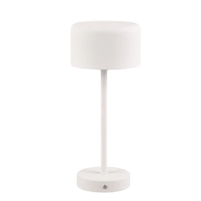Imagen de Reality Leuchten RL LED Lámpara de Mesa Inalámbrica Jeff R59151131, Blanco Metal mate, incl. 1,5 vatios, 4x Touch