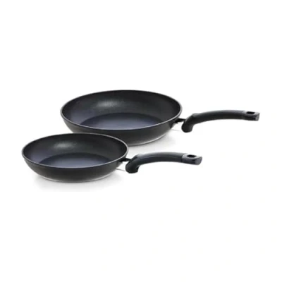 Imagen de Fissler Adamant Classic Juego de 2 sartenes (24 + 28 cm, antiadherente, para inducción), color antracita