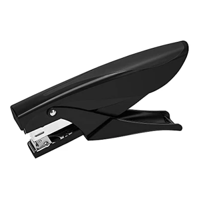 Imagen de Amazon Basics Grapadora manual de tenaza, 25 hojas, Negro
