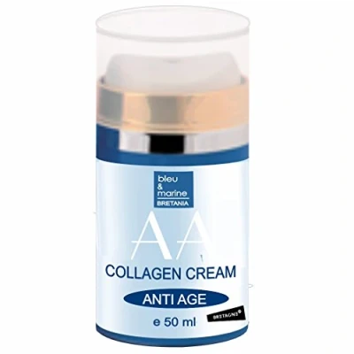 Imagen de Crema Hidratante Antiarrugas de Colágeno, Ginseng y Vitamina E. Facial Hombre Mujer, Tratamiento Antiedad Intensivo Día Noche 50 ml