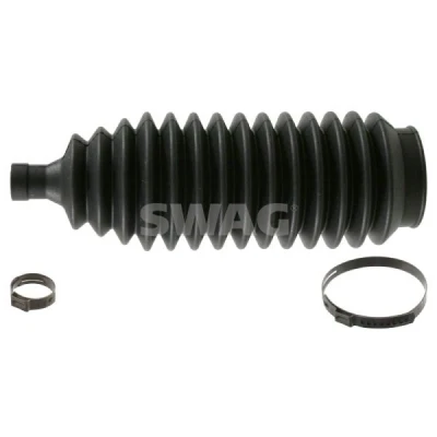 Imagen de SWAG 55 92 2533 Juego de fuelle, dirección Caucho Eje delantero, izquierda, derecha con abrazaderas VOLVO: S40 I, V40 Familiar