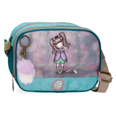 Imagen de Gorjuss A Whispered Key Bandolera Dos Compartimentos Multicolor 23x17x8 cms Nailon