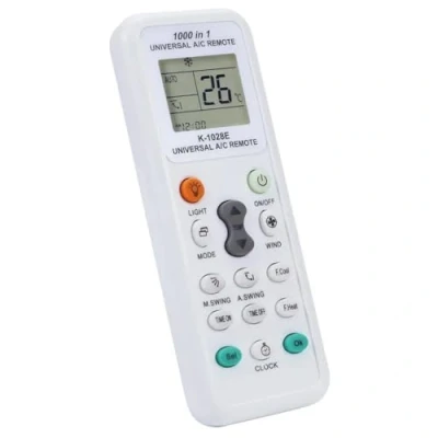 Imagen de CABLEPELADO Mando Universal para Aire Acondicionado, Distancia K 1028E, 1000 en 1 A/C Control Remoto LCD Digital, Compatible con Fujitsu, LG, Panasonic, Samsung, Mitsubishi