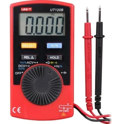 Imagen de UNI T UT120B Series UT120 Digital Pocket Multimeter, 600 V AC/DC, 100 kHz