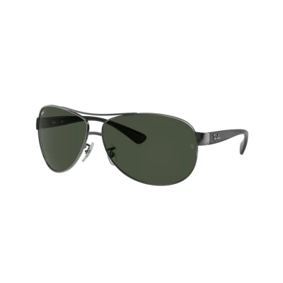 Imagen de Ray Ban RB3386, Gafas de Sol Unisex, Gris (gris, verde 004/71), Large (Talla del fabricante: 63)