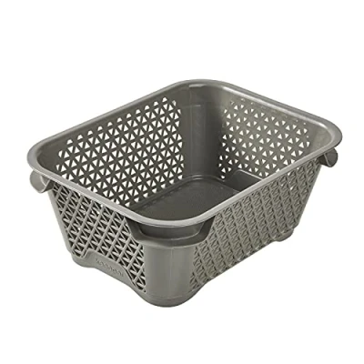 Imagen de keeeper Eco Mirko Mini Cesta (PP), DIN a7, Plástico Reciclado, Gris, 16 cm