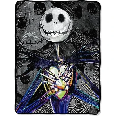 Imagen de Disney Pesadilla Antes de Navidad, Dark Creep Manta Micro Raschel, 46 x 60 Pulgadas, Poliéster, Matrimonio