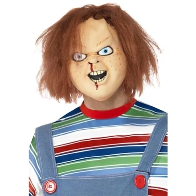 Imagen de Smiffys Careta de látex Chucky, Marrón, Cubre toda la cabeza
