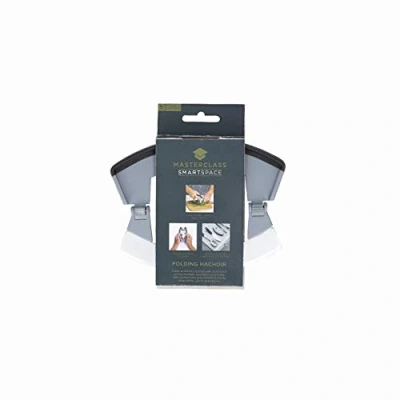 Imagen de MasterClass Smart Space Tajadera Mezzaluna Plegable para Picar Hierbas Aromáticas, Acero Inoxidable y Plástico, Color Gris, 15,5 x 12,5 cm