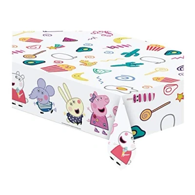 Imagen de Procos 20022 Mantel de plástico 120 x 180 cm Peppa Pig Desordenado Play