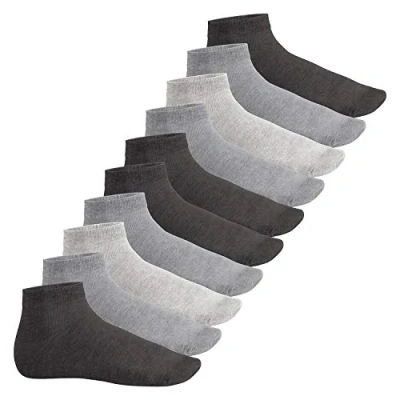 Imagen de Footstar SNEAK IT! 10 Pares Calcetines Cortos Unisex Classic Grey 39/42