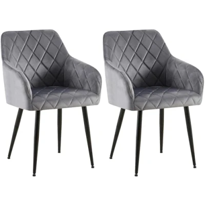 Imagen de Set de 2 silla comedor monett terciopelo