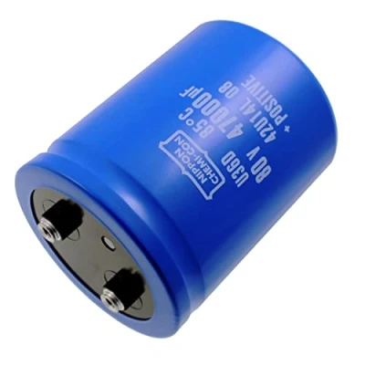 Imagen de Condensador Elko radial 47000µF 80V electrolítico de tornillo hasta 85C 47000uF United Chemi Con