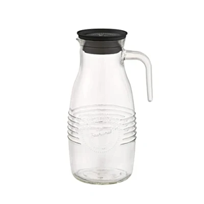 Imagen de APS Jarra de cristal OLD Fashioned 12 cm diámetro, 26 alto, 1,8 litros vidrio, polipropileno, tapa silicona con colador colector