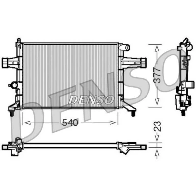 Imagen de Radiador, refrigeración del motor DENSO DRM20082