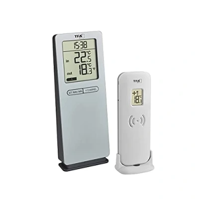 Imagen de TFA Dostmann 30.3071.54 silver LOGO 2.0 RC Thermometer marca