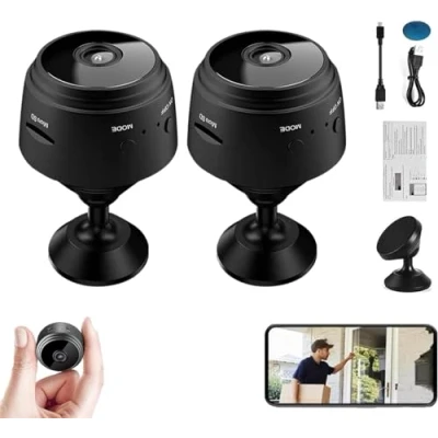 Imagen de Camtrix Mini 1080p HD Wireless Magnetic Security Camera,Spyfocus Camera,Night Vision Motion Detection CAM Covert Cameras,Outdoor Spy Focus Cameras (3 Pcs)