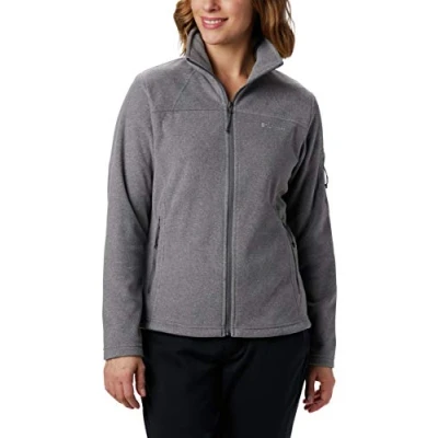 Imagen de Columbia Fast Trek Jacket, Chaqueta De Forro Polar Con Cremallera para Mujer, City Grey Heather, Talla L