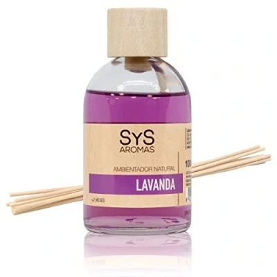 Imagen de Ambientador Mikado Lavanda 100ml. Difusor de Varillas Perfumadas. con Palitos Ratán. Aroma notas florales y agrestes. Fragancia duradera.