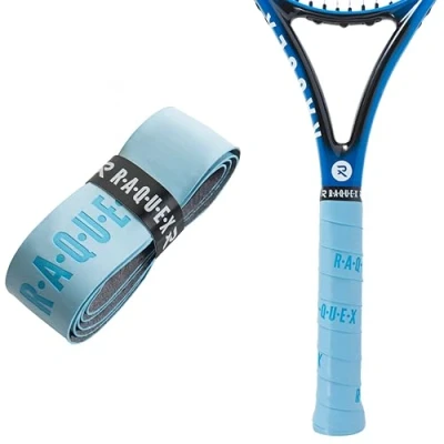 Imagen de Raquex Enhance Grip para Raqueta: Pádel, Tenis, Bádminton y Squash. Pegajoso, Duradero, Absorbente. 14 Colores. Autoadhesiva Raqueta