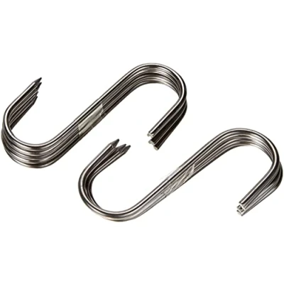 Imagen de FM Professional Ganchos Carnicero 8Cm, Acero Inoxidable, Color INOX, 8,5cm 10 ud