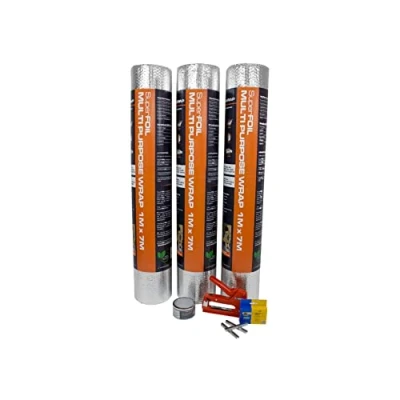 Imagen de SuperFOIL Kit de Aislamiento para Cobertizos Solución Hazlo Tú Mismo Ahorrar Energía Térmico Duradero 3 en 1 con Barrera Reflectante y Vapor