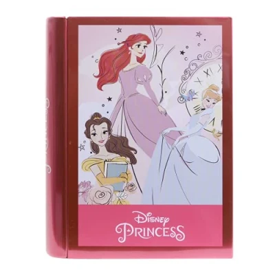Imagen de Markwins Princess Enchanting Destinations Book, Libro de Belleza Princesas, Kit Maquillaje Divertido, Accesorios Coloridos, Juguetes y Regalos para Niñas