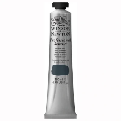 Imagen de Winsor &amp; Newton Professional Pintura acrílica, tubo 200 ml, color gris de Payne