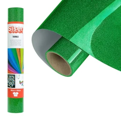 Imagen de SISER Vinilo termotransferible (HTV), Verde, 50 x 30 cm