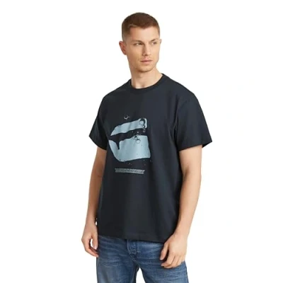 Imagen de G STAR RAW Water Burger Loose R T Camiseta, Blanco White D25690 c336 110, XXL para Hombre