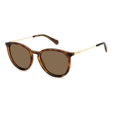 Imagen de Polaroid Unisex PLD 4143/S/X 086/SP Gafas de sol Plástico la Habana Marrón Redonda Polarizado