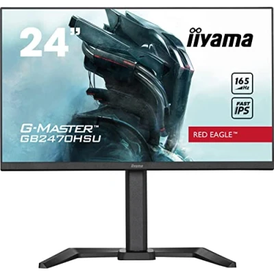 Imagen de iiyama GB2470HSU B5 24&quot; Fast IPS Gaming, G Master Red Eagle, FreeSync Premium, 1920x1080, 165Hz, 250cd/m², 1100:1, HDMI, DisplayPort, 0,8ms (MPRT), Altavoces, USB HUB (2x2.0), Black Tuner