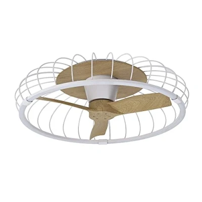 Imagen de Ventilador NATURE blanco con motor DC led dimable Mantra