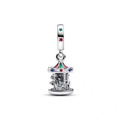 Imagen de PANDORA Moments 793586C01 Colgante giratorio de Plata ley con cristales, compatible pulseras Moments, Rot, ley, Cristal artificial.