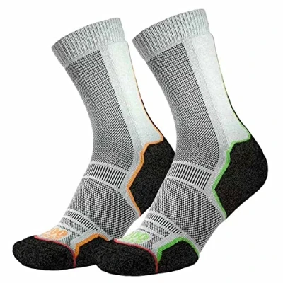 Imagen de 1000 Mile 2271BL Calcetines, Negro Naranja/Verde, L para Hombre