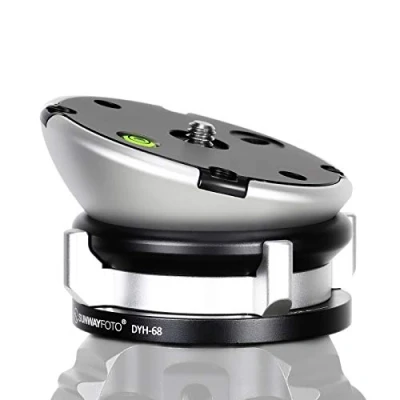 Imagen de SUNWAYFOTO DYH 68 68mm de trípod con Base nivelación trípode, Capacidad Carga 22 Libras