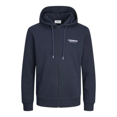 Imagen de JACK &amp; JONES Jjalvis Sudadera con Cremallera Capucha, Azul Marino, L para Hombre