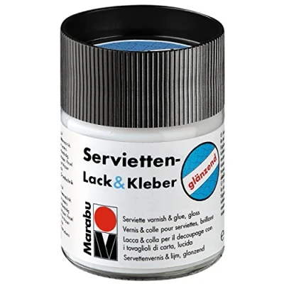 Imagen de Marabu Servietten Lack &amp; Kleber, glänzend, 50 ml, im Glas
