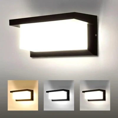Imagen de CHENBEN Aplique Pared Exterior, 18W Lámpara de LED Impermeable IP65 Luz Aluminio Iluminación 3000K 4000K 6000K para la decoración paredes exteriores, jardines, patios, garajes