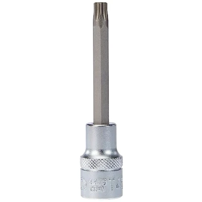 Imagen de BGS 4473 Punta de vaso longitud 100 mm entrada 12,5 (1/2&quot;) perfil en T (para Torx) T45