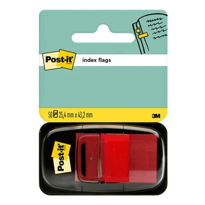 Imagen de Post It 680 1 Marcador index, 25.4 x 43.2 mm, color rojo